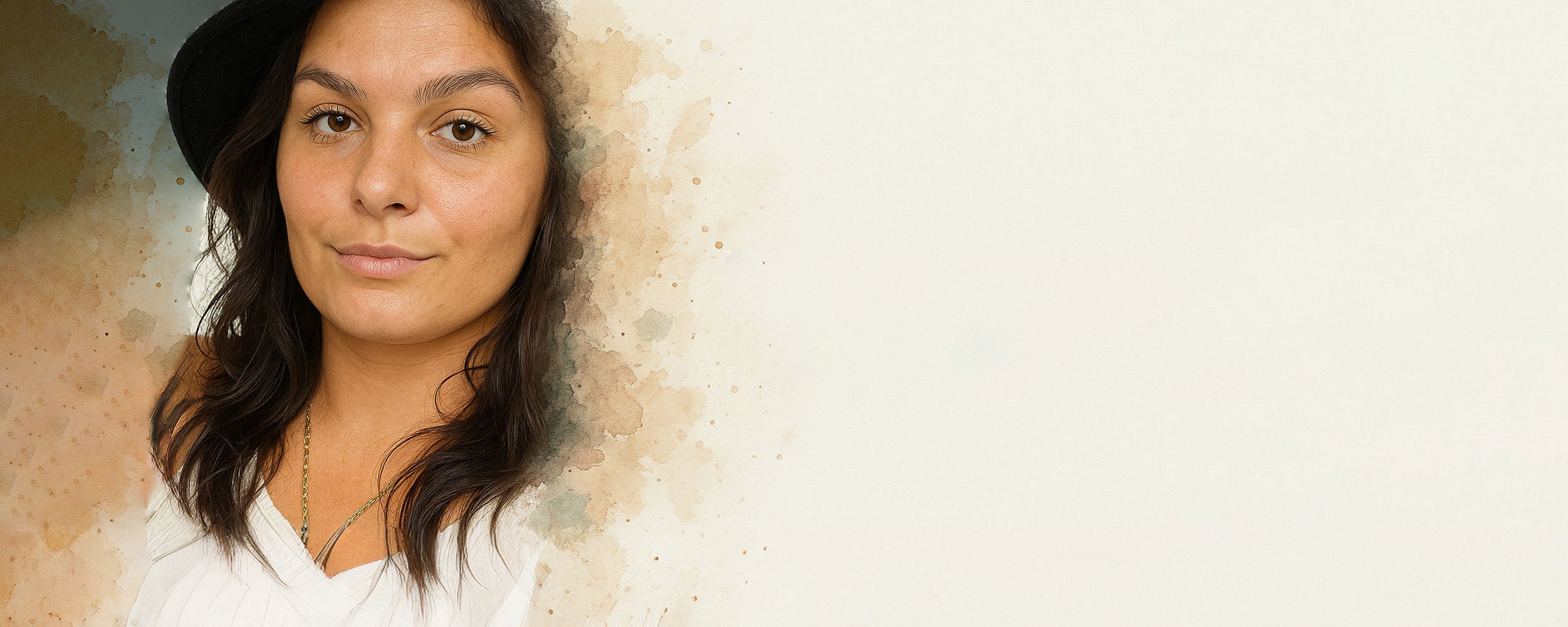 Hero banner featuring Crystal Tuminello